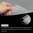 thumbnail image 4 of Plastic Mesh Canvas Sheet 42x30cm/16.5x12inch White Blank Canvas Rectangle 4mm Hole for Embroidery, Pack of 4, 4 of 4