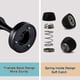 thumbnail image 4 of Magnetic Door Stopper, Black Door Stoppers, Floor Mount Wall Mount Magnetic Door Catch, Soft Strong Magnetic Door Holder, Oil Rubbed Stainless Steel M, 4 of 5
