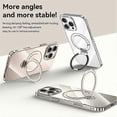 thumbnail image 3 of For iPhone 16 Pro Case Compatible with MagSafe Kickstand Clear PC Phone Cover, 3 of 4