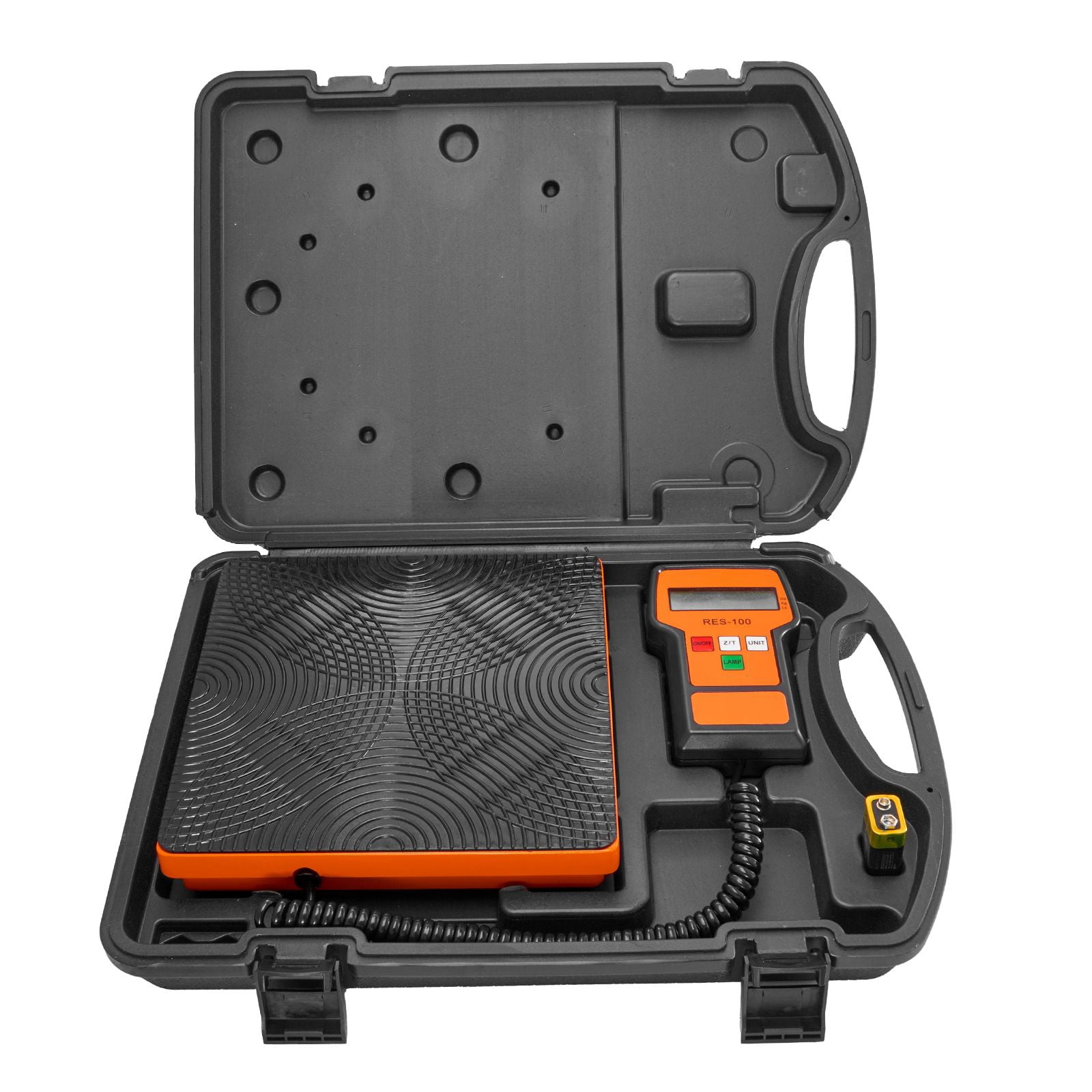 Refrigerant Scale 220 LBS HAVC Charging Recovery Freon Scale, with Wired Remote Control, 5g High Precision Electronic Digital Recovery Weight Scale with Case and Dry Battery