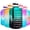 QFA1 Green/Black Gradient, variant on Motivational Gallon Water Bottle - with Straw & Time Marker  Large   Water Jug with Handle for Fitness Outdoor Enthusiasts Leak-Proof