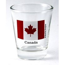 Canada Flag Shot Glass
