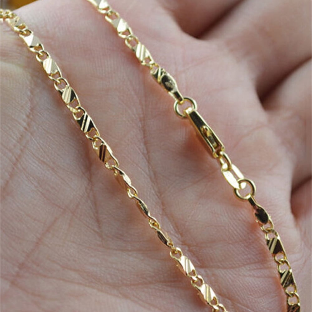 5/1PCS Wholesale 16-30" 18K Yellow GOLD Plated Rolo CHAIN NECKLACES For Pendant 