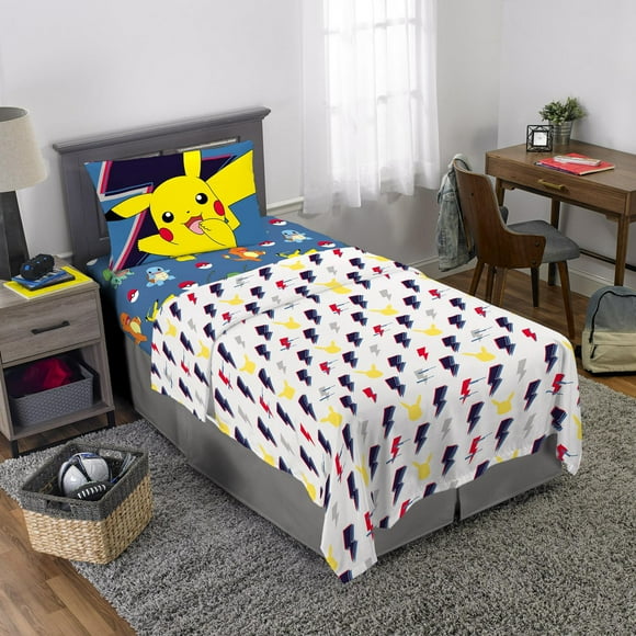 Pokemon "Lightning Bolt" Twin Sheet Set, Pokemon Twin Sheet Set
