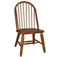 thumbnail image 2 of Pemberly Row Medium Brown Bow Back Side Chair - Oak-Set of 2, 2 of 8