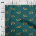 thumbnail image 1 of oneOone Organic Cotton Poplin Twill Fabric Branch & Bird Block Print Sewing Fabric BTY 42 Inch Wide, 1 of 4