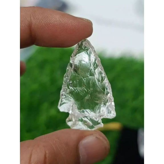 Natural Crystal Quartz Arrowhead Stone-Beautiful for Display, Jewelry & Wrapping
