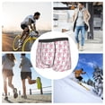 thumbnail image 4 of Fotbe Flamingo On Checkered Calzoncillos Tipo Boxer con Bolsa de Soporte Total para Hombre, X-Temp Fresco, Transpirable y de Secado Rápido-X-Large, 4 of 5