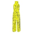 thumbnail image 4 of Women's Jumpsuit Print Casual Romper Women Jumpsuit Long Pocket Playsuit Strap Loose, 4 of 4