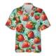 thumbnail image 2 of Camisa hawaiana con estampado 3D de fresa y kiwi para hombre, camisa hawaiana de verano con frutas tropicales, blusa de manga corta con botones para playa, 2 of 5