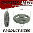 thumbnail image 2 of Signature Fitness Cast Iron Weight Plates for Strength Training, Fits 2-Inch Barbell, Multiple Size Options, 2 of 7