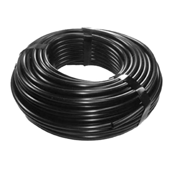 Irritec USA Drip Irrigation Black 1/4" x 100' Distribution Tubing, Low-Density Polyethylene