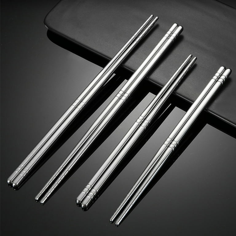304 Stainless Steel Chopsticks Reusable 19 23cm Potable
