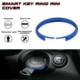 thumbnail image 4 of Xotic Tech Blue Aluminum Alloy Remote Control Key Cover Ring Rim Surrounding Compatible with Mini Cooper JCW R55 R56 R57 R58 R59 R60 R61, 4 of 8