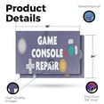 thumbnail image 2 of Game Console Repair Vinyl Decal 2 Pack of 24 Inch x 36 Inch Weatherproof Heavy-Duty Adhesive Backing | Xbox, PlayStation, Nintendo Fixes, Expert Service | Made in USA, 2 of 6