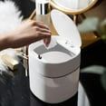 thumbnail image 4 of OULII Small Trash Can With Lid White PP Storage Of Small Items For Adults 1Pcs, 4 of 8