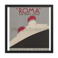 thumbnail image 5 of Roma First Class Italian Lines Italia Cosulich Lloyd Trestino, Adria, circa 1935. Framed Vintage Travel Poster, 5 of 11