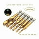 thumbnail image 3 of Set of 6 Thread Taps, Tap Drill, Metric Thread M3-M10 with Titanium-Coated HSS and Hexagonal Shank Tap Bits for Tapping Different Threads., 3 of 5