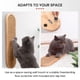 thumbnail image 4 of Poste rascador de gato montado en la pared, rascador de sisal de madera, almohadilla vertical para gatos o gatitos de interior, muebles de pared para gatos modernos (22 x 5.7 pulgadas), 4 of 9