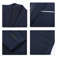 thumbnail image 5 of Cloudstyle Men's 2-Piece Suits Slim Fit 1 Button Dress Suit Jacket Blazer & Pants Set, 5 of 7