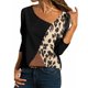 thumbnail image 2 of Blusa informal de manga larga con cuello redondo y estampado de leopardo para mujer Pompotops  gfhjh2691, 2 of 5