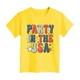 thumbnail image 4 of TOWED22 Girls Graphic 4th of July Shirts American Flag Tshirt Patriotic Top Independence Day Tee Tops（Yellow,11-12 Y）, 4 of 4