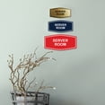 thumbnail image 5 of Signs ByLITA Fancy Server Room Sign (Brushed Silver) - Medium, 5 of 5
