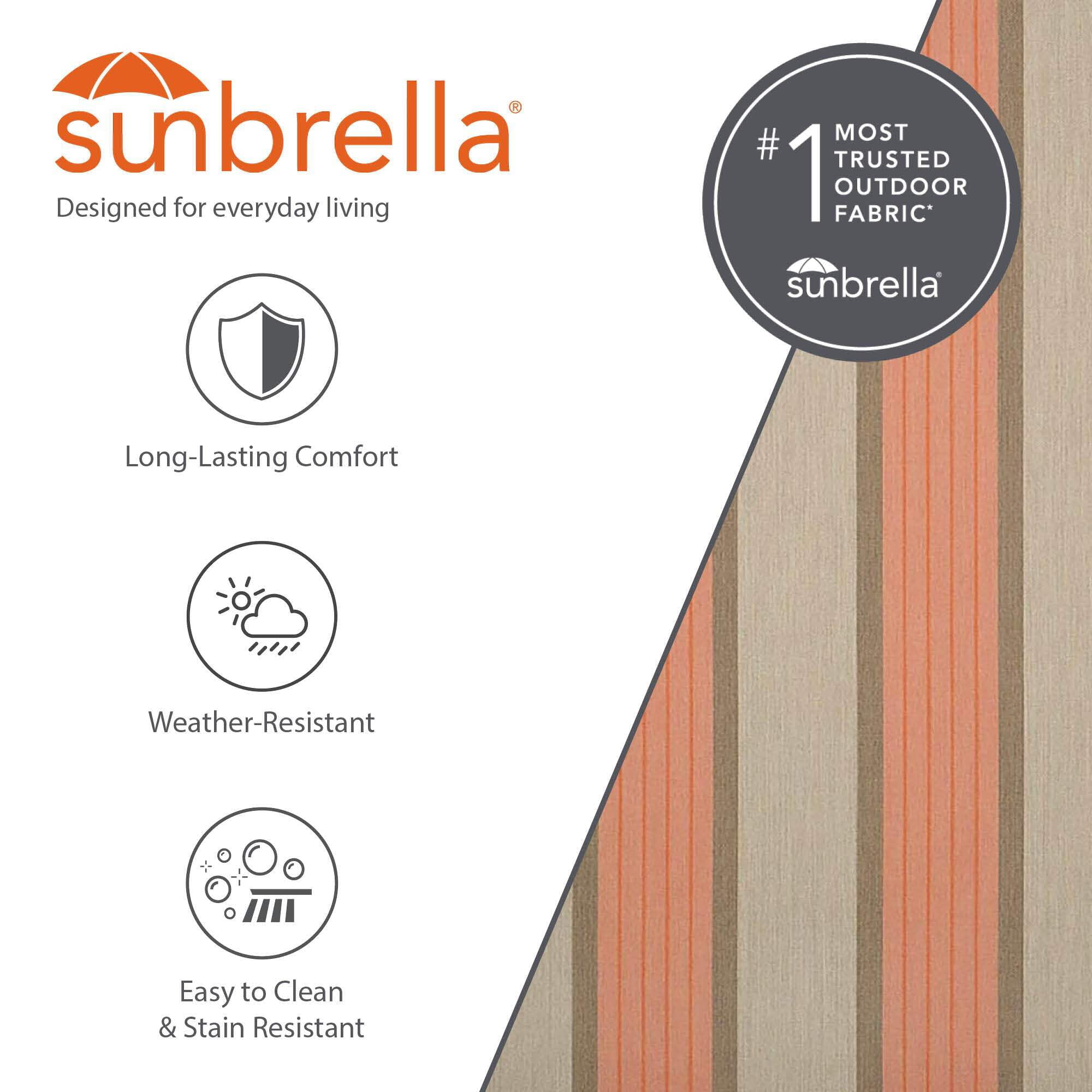 Vivere Sunbrella Double Quilted Spreader Bar Hammock - Cameo