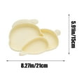 thumbnail image 4 of Wzzjkit Divided Plates, Rabbite Shaped Silicone Toddler Plate Multifunctional Children's Non Slip Tableware Easy to Clean Dishwasher and Microwave Safe, Toddler Dishes, 4 of 7