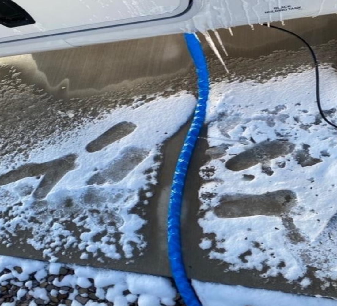 H&G lifestyles 50ft Heated Drinking Water Hose for RV , Freeze Protection Down to -40F, RV Heated Hose Blue