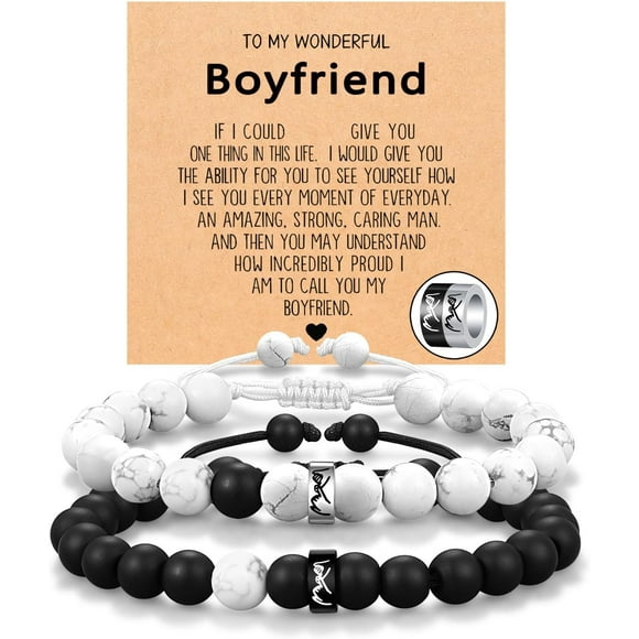 Matching Pinky Promise Couple Ring Bracelets For Boyfriend Husband Soulmate Girlfriend Wife Valentine'S Day Anniversary Birthday Engagement Christmas Gift[S8229]