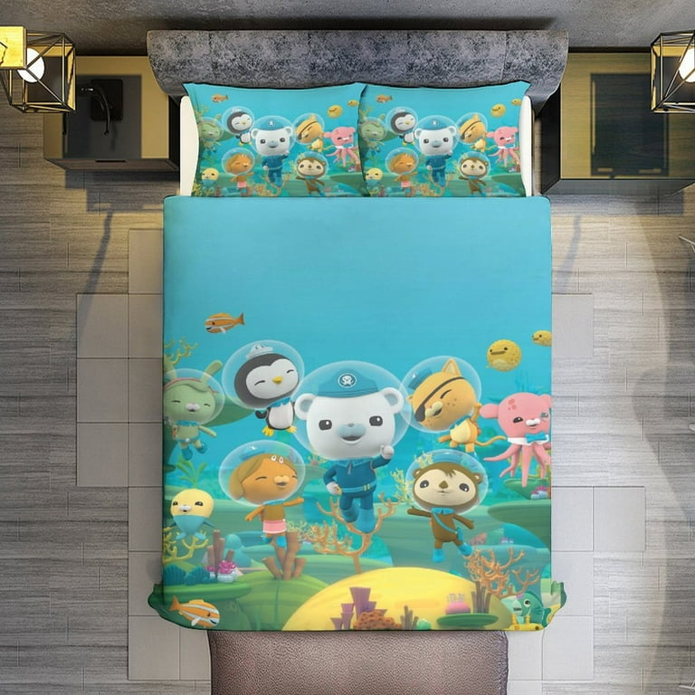 Octonauts Bedding Sets Cartoon Printed Duvet Cover Set Comfortable