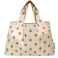 thumbnail image 3 of Wrapables Large Foldable Tote Nylon Reusable Grocery Bags, Anchors Away, 3 of 8