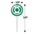 thumbnail image 6 of Green Lantern White Logo Cupcake Picks Toppers Decoration Set of 6, 6 of 7
