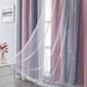 thumbnail image 4 of Cortina XiDi Rainbow Grey Pink de doble capa Blackout Star, 4 of 7