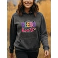 thumbnail image 3 of Christian Blessed Hoodie for Men Women, Faith Pullover Hooded Sweatshirt, Cozy Cotton Poly Blend, Inspirational Casual Outfit, 3 of 5