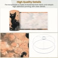 thumbnail image 4 of Boho Linen Drum Lampshades Ultra Detailed Black Cat Flowing Dreamy Clouds 13"x13"x10" Light Shade for Table Lamps Floor Lamp Shades Lampshade Replacement Assembly Required, 4 of 8