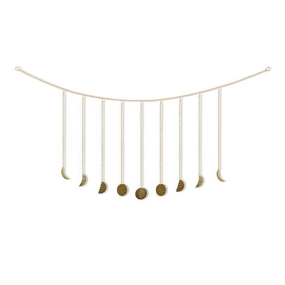Moon Phase Garland Shining Phase Wall Ornaments with Hook and Expansion Tube