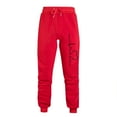 thumbnail image 2 of Dezsed Men's Warm Sherpa Lined Sweatpants Drawstring Athletic Jogger Fleece Pants with Pockets Red XXL Clearance, 2 of 5