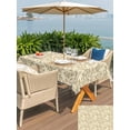thumbnail image 4 of Outdoor Tablecloth with Umbrella Hole and Zipper, Beige Spring Floral Rectangle Table Cloth 60x120 Inch Waterproof Tablecloth, Farmhouse Flowers Elegant Pastoral Picnic Table Cover for Patio Camping, 4 of 7