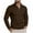 Coffee, variant on Coorders Mens and Big Mens Fleece Half Zipper Sweatshirt with Long Sleeve, Lightweight Basis Pullover Sweatshirt with No Hooded ,Big and Tall Khaki,Size XXL