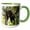 Green/White, variant on 3drose, Usa, Minnesota, Sandstone, Black Bear Cub Stuck in a Tree, 11oz Mug