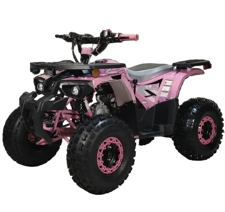 HHH Brand New 125cc ATV with Automatic Transmission w/Reverse, LED Headlights, Electric Start, Big 19"/18" Tires-Tree Camo