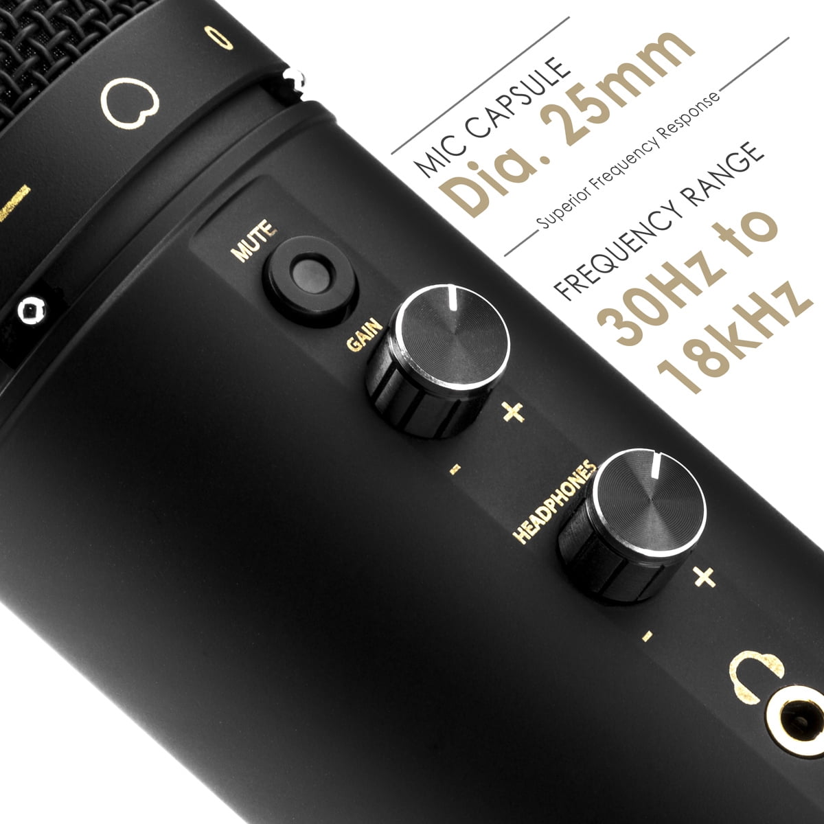 H&A USB Microphone For Podcasting and Studio Recording