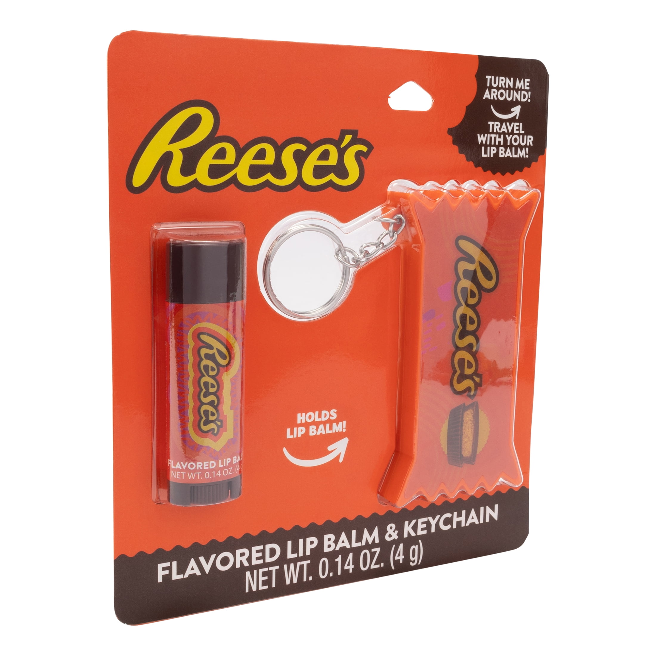 Reese's Lip Balm Keychain, 3.4g, Peanut Butter Cup Flavored