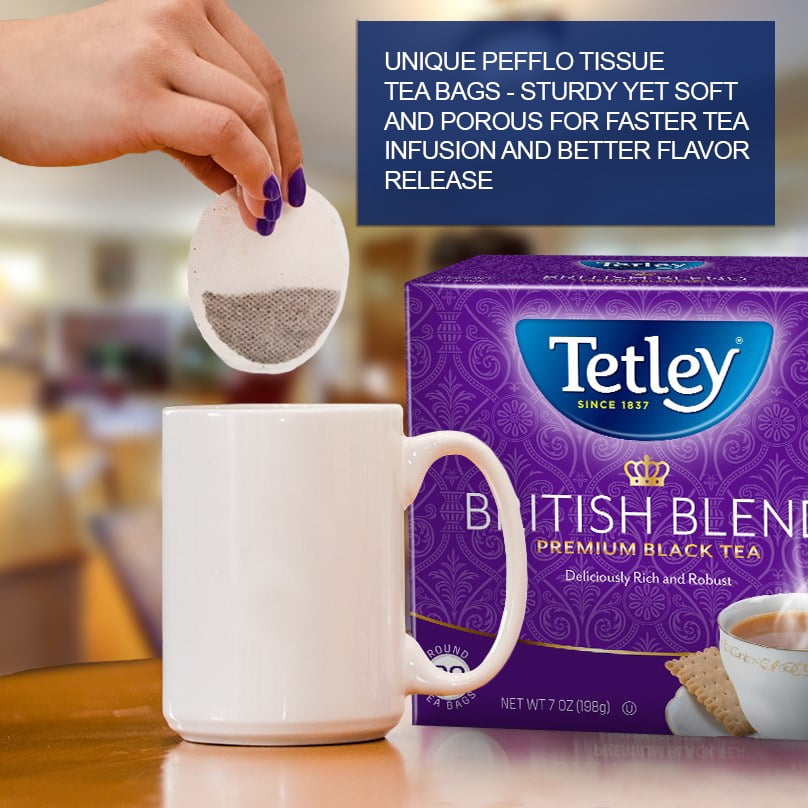 Tetley ORIGINAL 200 TEABAGS (2 BOXES OF 100 TEABAGS) Black Tea Bags Box  Price in India - Buy Tetley ORIGINAL 200 TEABAGS (2 BOXES OF 100 TEABAGS)  Black Tea Bags Box online at Flipkart.com