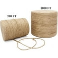 thumbnail image 2 of 1000FT Jute Twine Rope 3mm 6ply Natural Thick Garden Twine String Heavy Duty for Gardening Bundling Crafts Arts Gift Brown Jute-03-1000 Jute-03-1000, 2 of 5