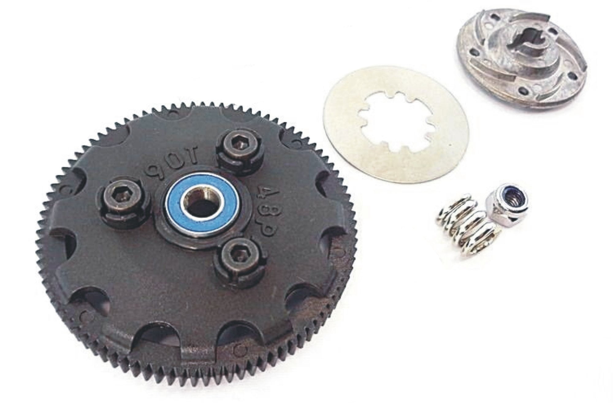 Traxxas Slash 1/10 2wd 58034-2 Complete 90T Tooth Spur Gear Set Slipper Clutch - Walmart.com