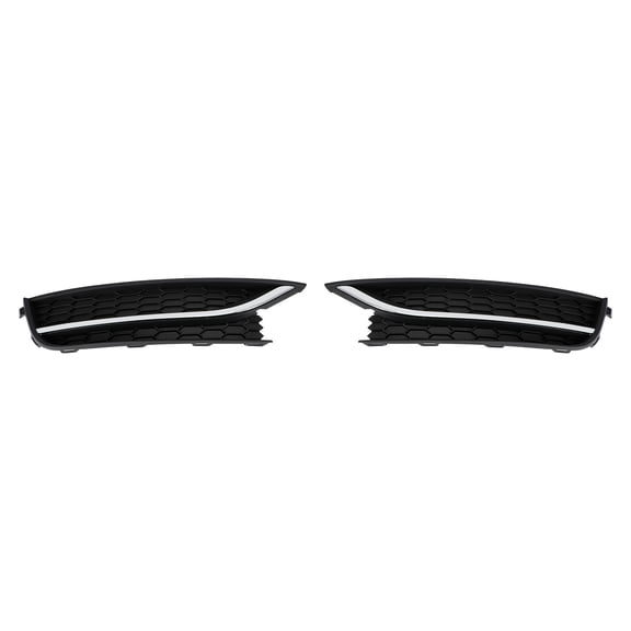 2Pcs Front Driving Fog Light Cover Fit For VW Passat 2012-2015 Black/Chrome