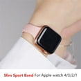 thumbnail image 5 of ALMNVO Sport Slim Silicone Strap Compatible with Apple Watch Bands 40mm 41mm 38mm 44mm 45mm Ultra 49mm 42mm Silicone Wristband Women Belt Bracelet iWatch Series 8 7 SE 6 5 4 3 Retro white, 5 of 8